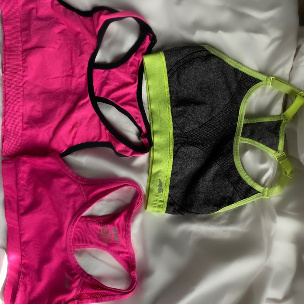 3 Girls Meduim sports bras name brand